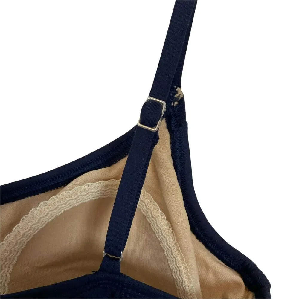 Anne Cole Swimsuit Womens Size 8 Navy Blue Adjustable One Piece MSRP 118 New